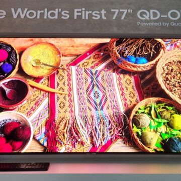 Hetvenhét hüvelykes QD-OLED tévét visz Vegasba a Samsung